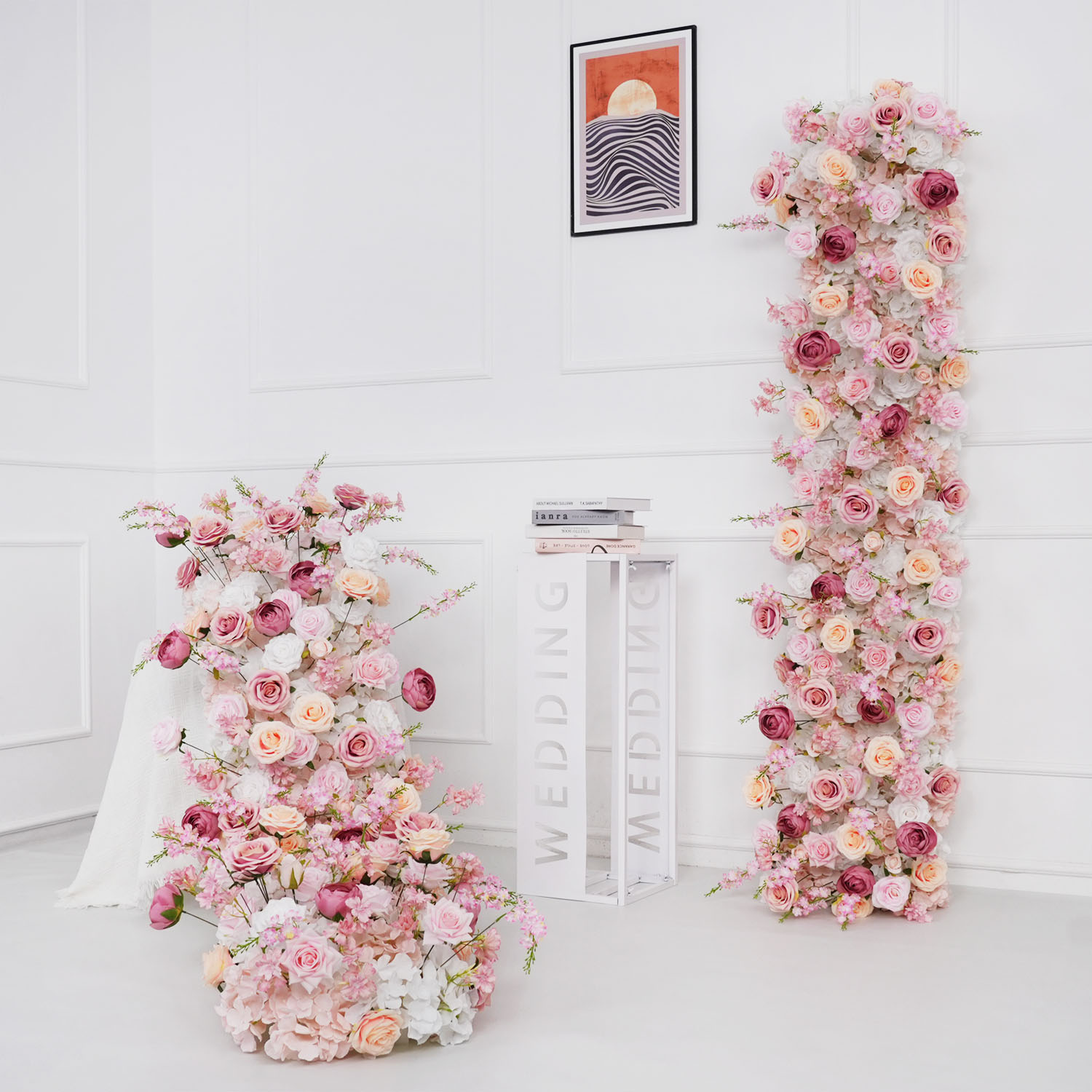 Flower Wall Panel - Uflower Роскошный искусственный цветок Ряд День