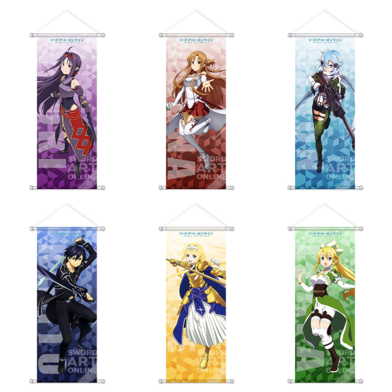 Supply Event - Аниме-постеры Sword Art Online: Асуна, Кирито,