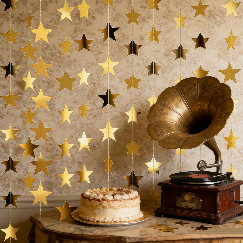 Party Banner Gold - 1 шт. 4 м/157,48 дюймов Золотая/Серебряная