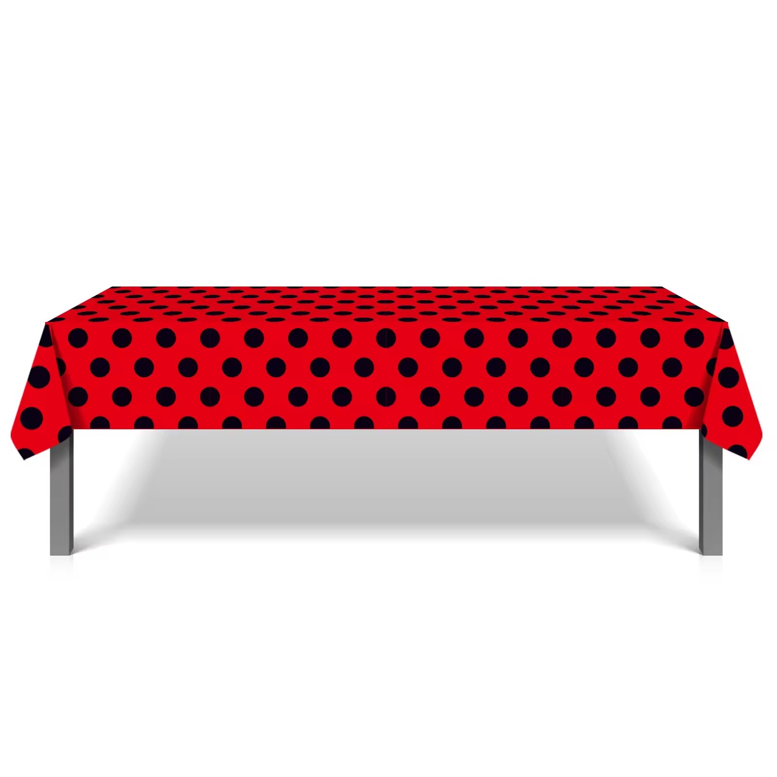 Table Cloth Disposable - Одноразовая скатерть с красными точками и