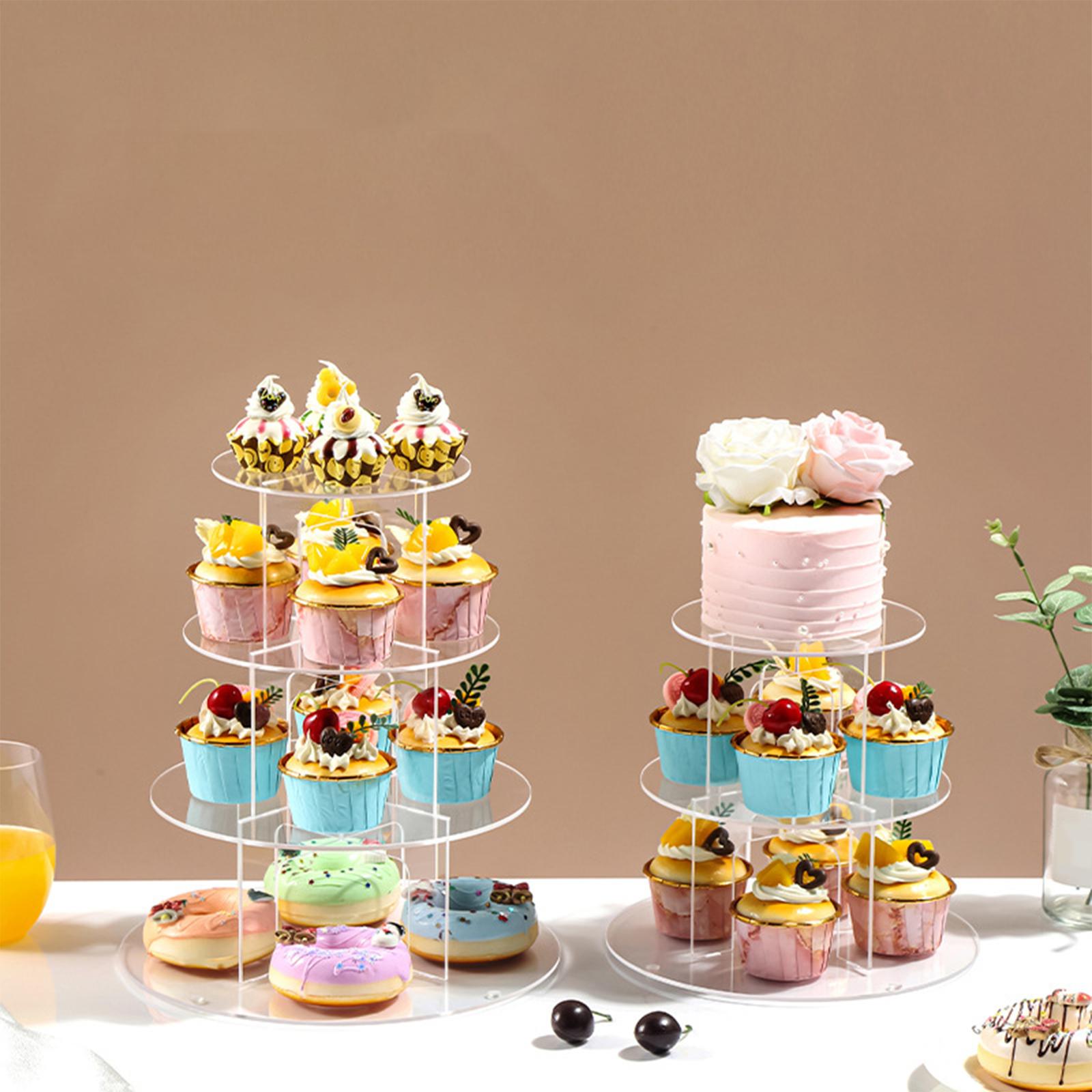 3/4/5 ярусная акриловая подста – обзор и цена Cupcake Stand Tier
