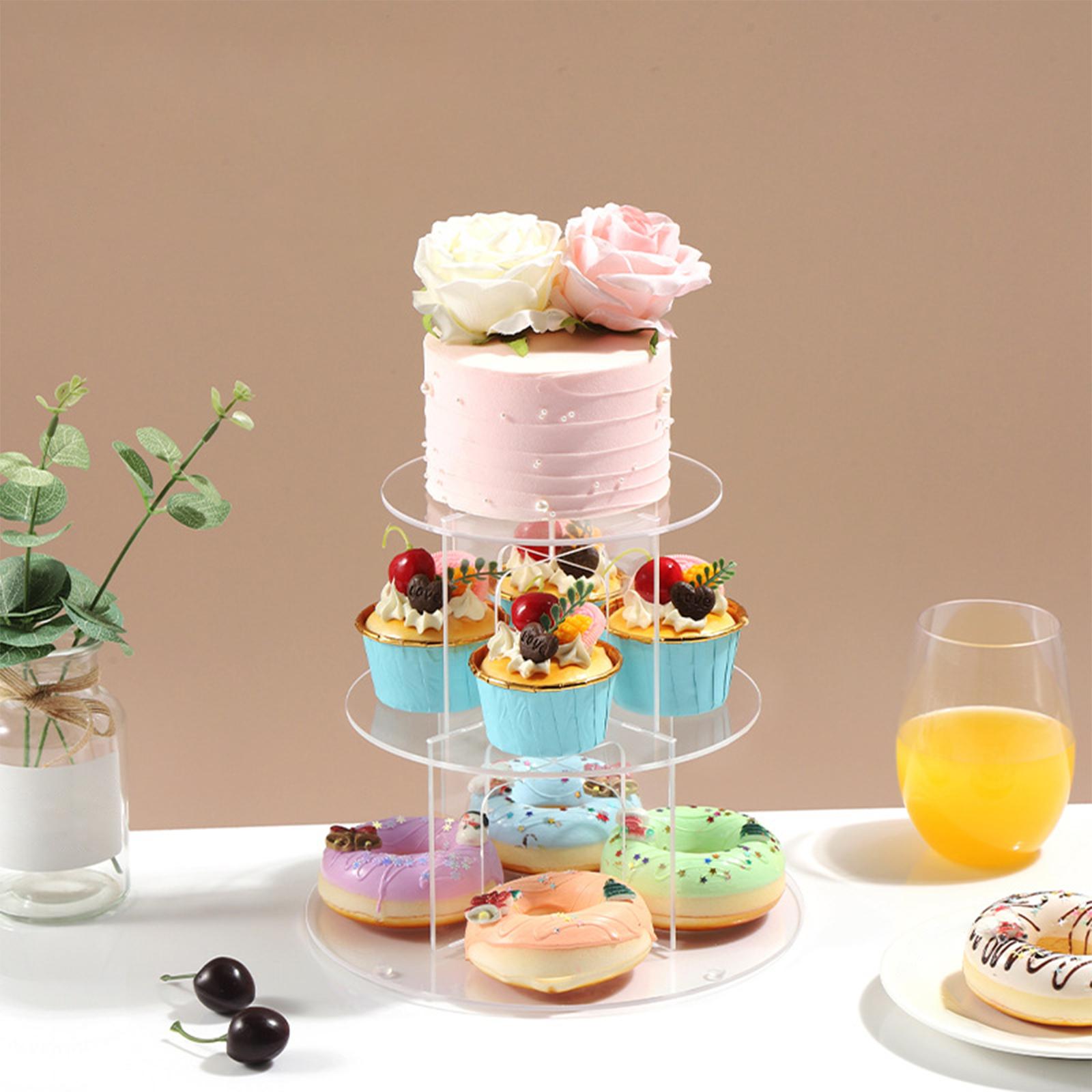3/4/5 ярусная акриловая подста – обзор и цена Cupcake Stand Tier