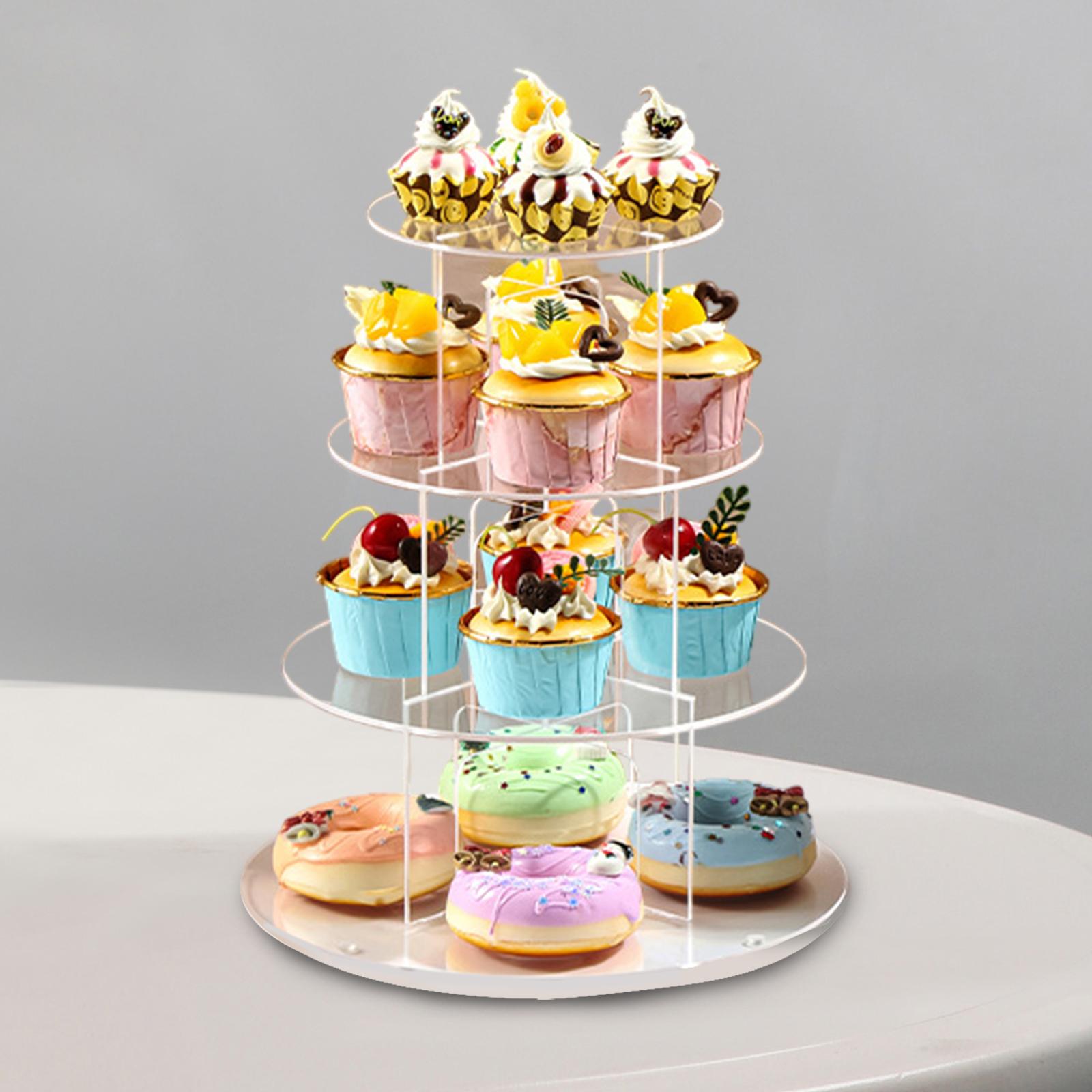 3/4/5 ярусная акриловая подста – обзор и цена Cupcake Stand Tier