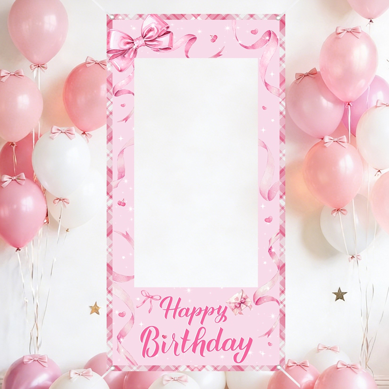 Розовая рамка для фотосессии с – обзор и цена Photo Booth Frame