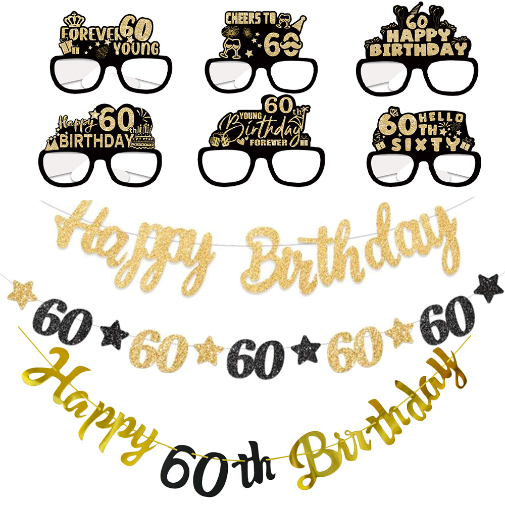 Черно-золотой декор для вечери – обзор и цена Party Banner Gold