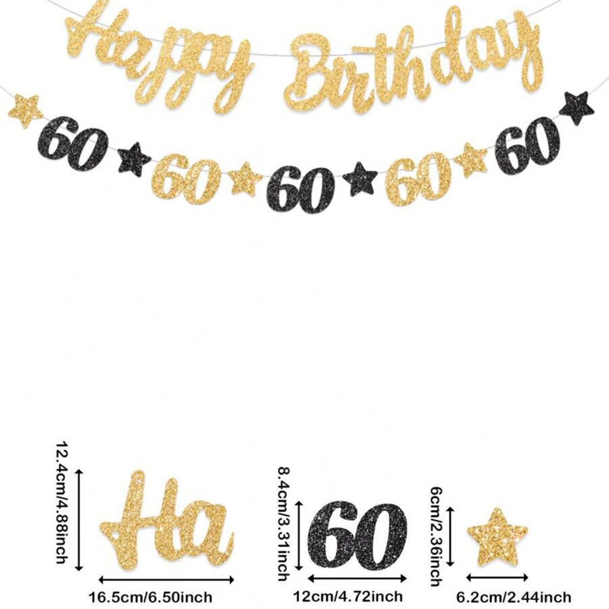 Черно-золотой декор для вечери – обзор и цена Party Banner Gold