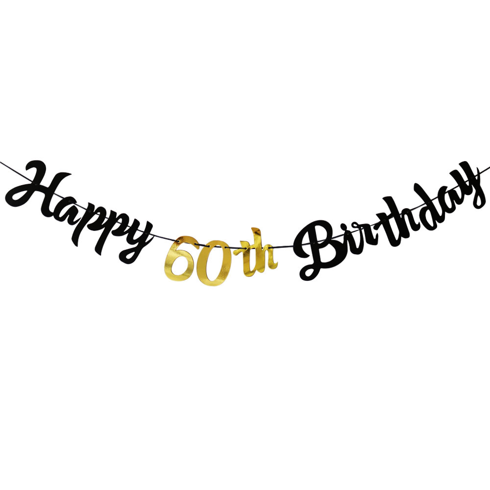 Черно-золотой декор для вечери – обзор и цена Party Banner Gold