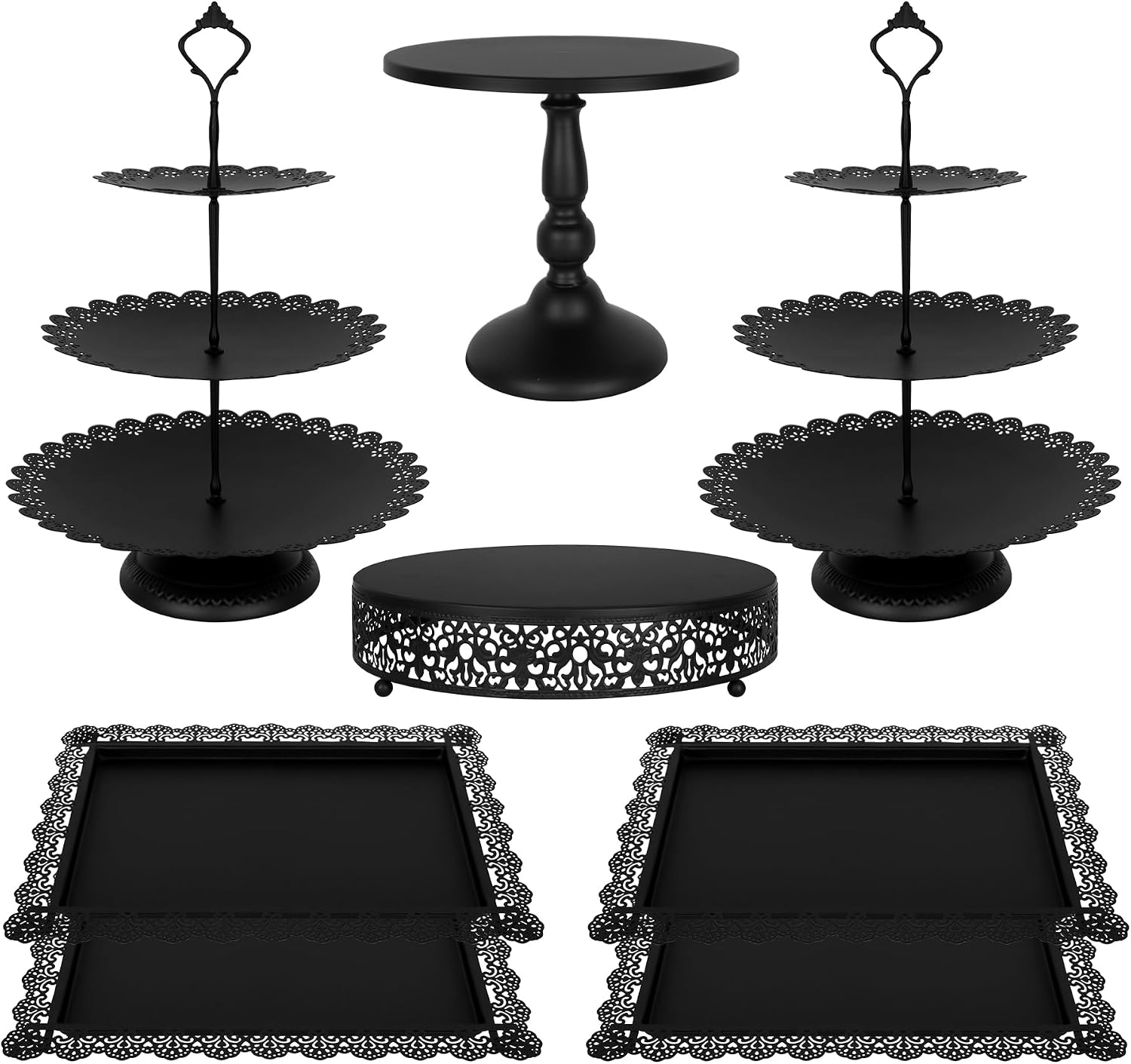 Черный металлический набор для – обзор и цена Cupcake Stand Tier