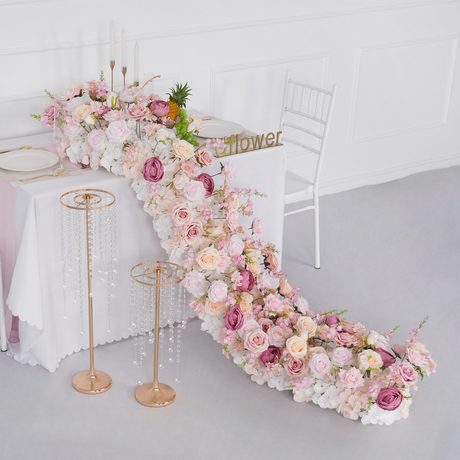 Uflower Роскошный искусственны – обзор и цена Flower Wall Panel