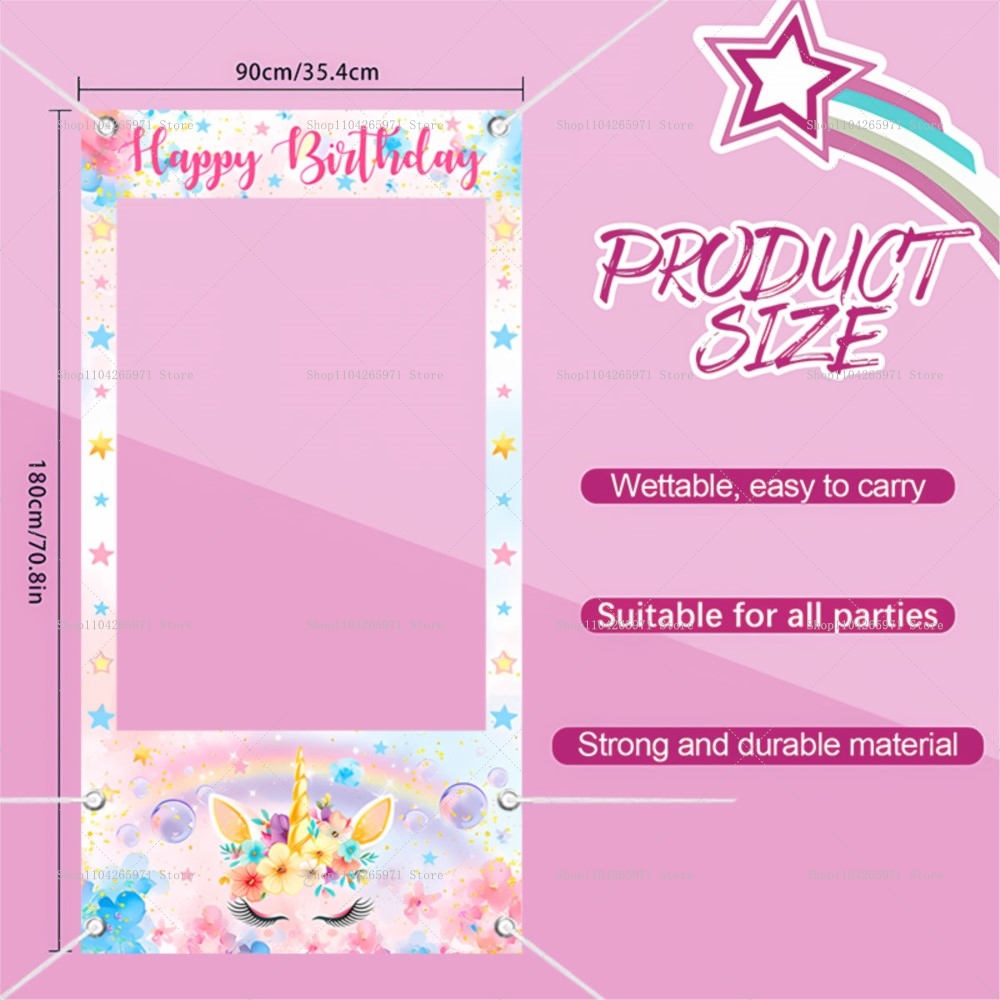 Фоторамка с единорогом для фот – обзор и цена Photo Booth Frame
