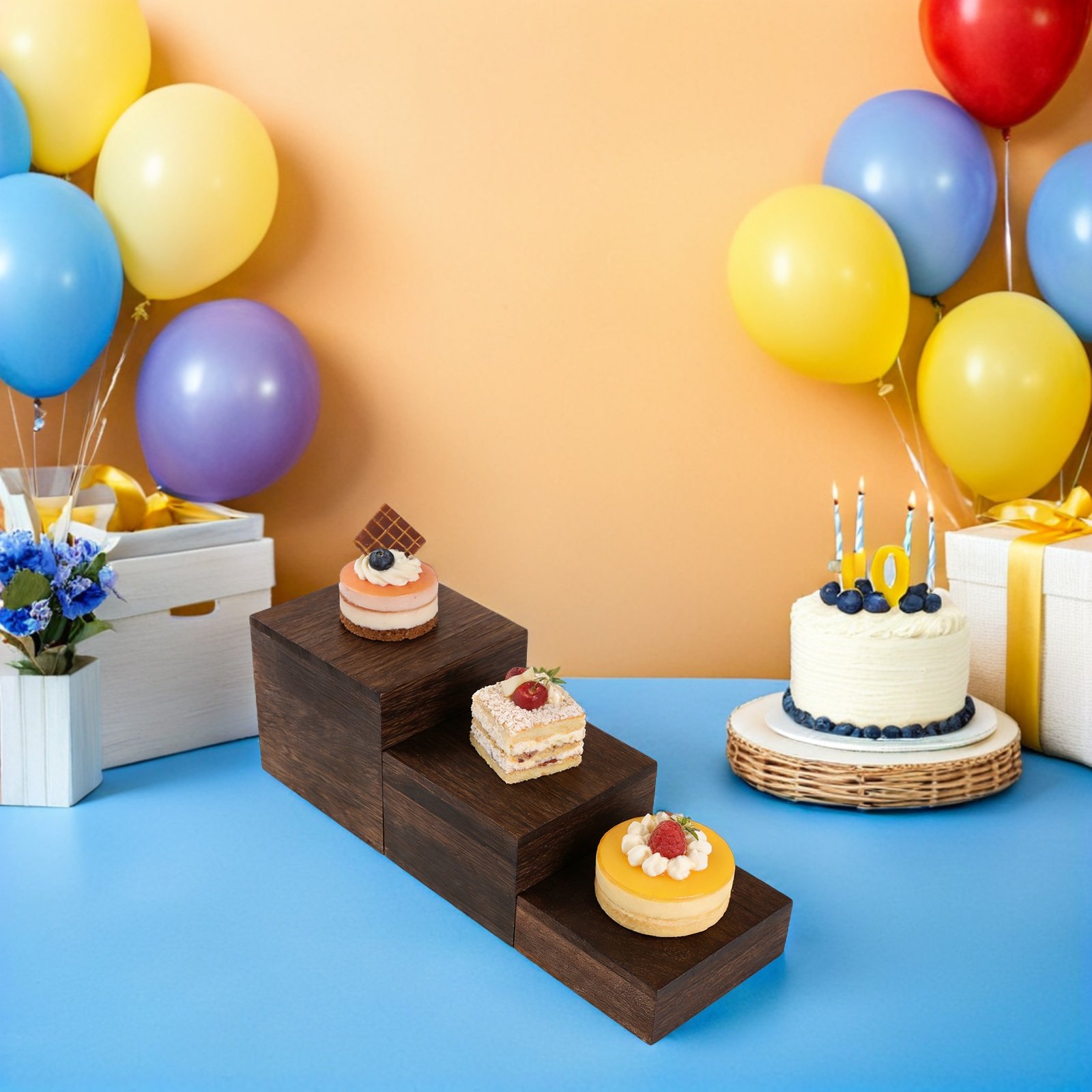 Набор из 3 деревянных подставо – обзор и цена Cupcake Stand Tier