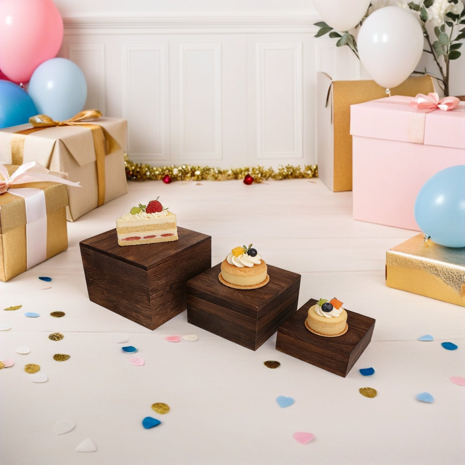Набор из 3 деревянных подставо – обзор и цена Cupcake Stand Tier