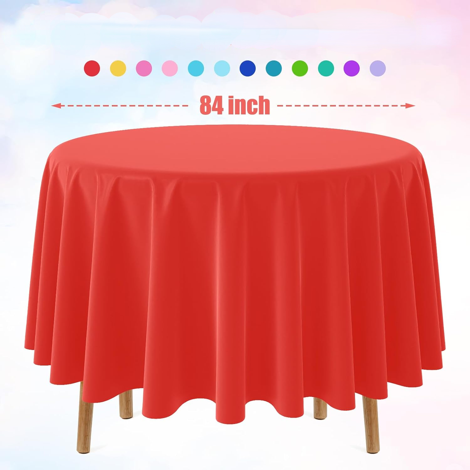Одноразовая круглая однотонная – обзор и цена Table Cloth Disposable