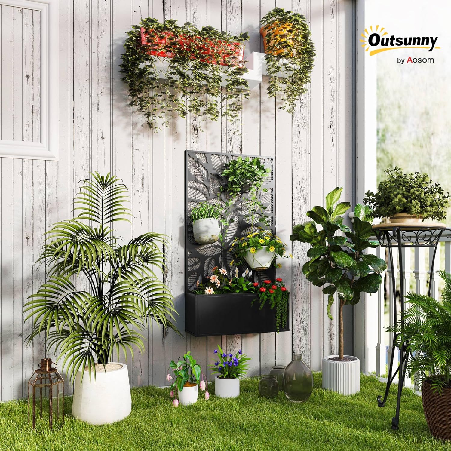 Металлическая приподнятая гряд – обзор и цена Flower Wall Panel