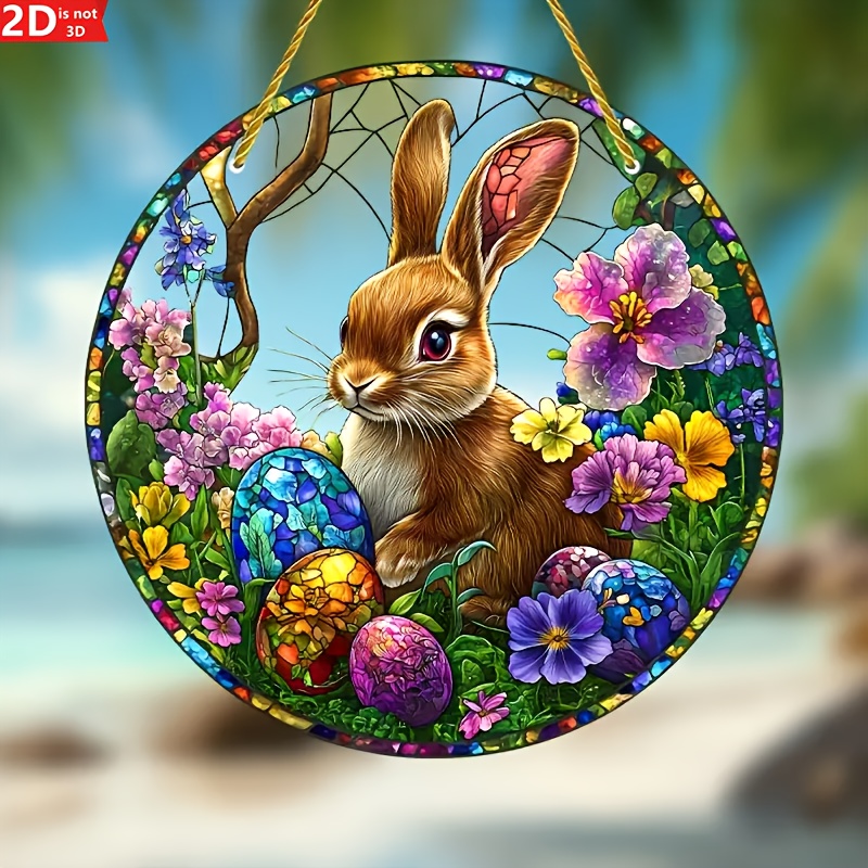 2 шт., пасхальный кролик, витр – обзор и цена Flower Wall Panel