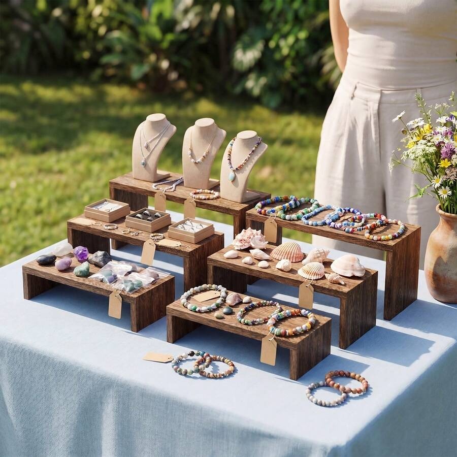 Набор из 6 деревянных подставо – обзор и цена Cupcake Stand Tier
