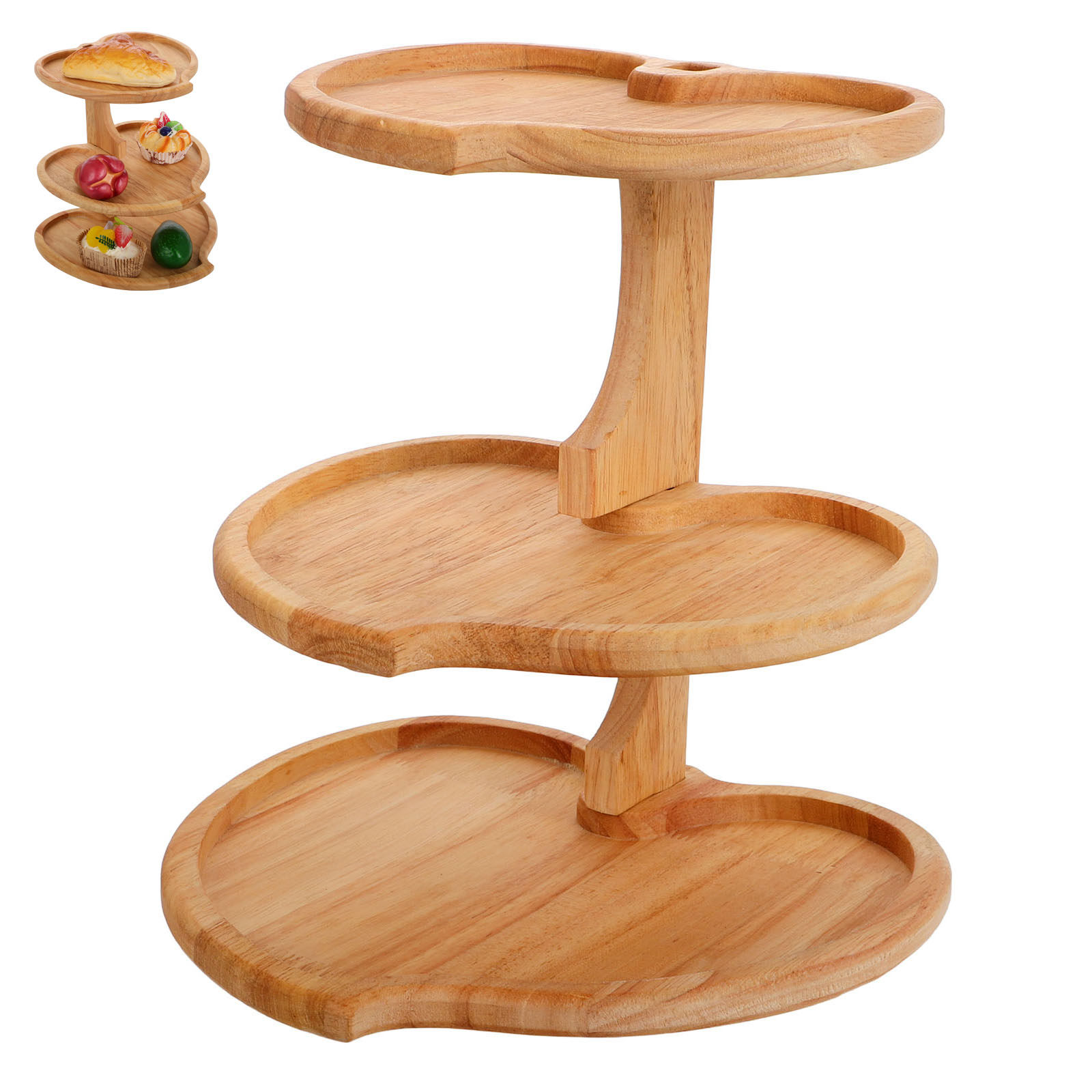 Трехъярусная деревянная подста – обзор и цена Cupcake Stand Tier