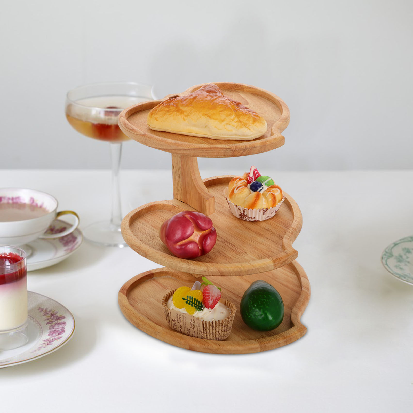 Трехъярусная деревянная подста – обзор и цена Cupcake Stand Tier